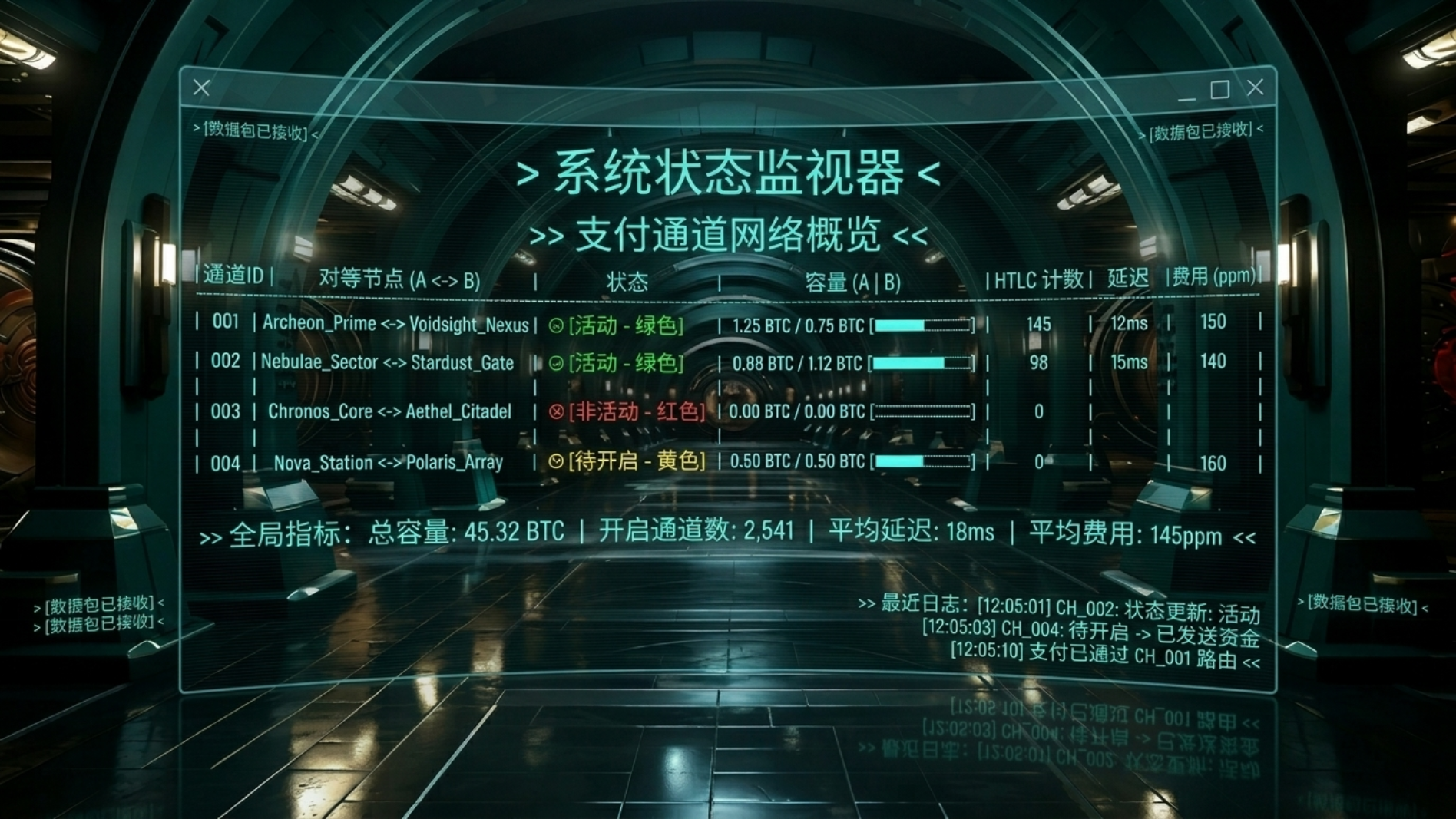 通道状态流程叠加视觉
